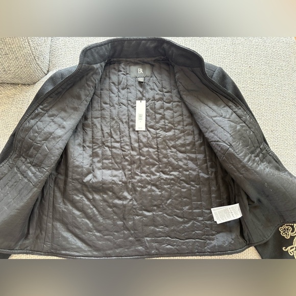Banana Republic Jadia Embroidered Wool Cropped Jacket - Size 10 - Picture 14 of 15